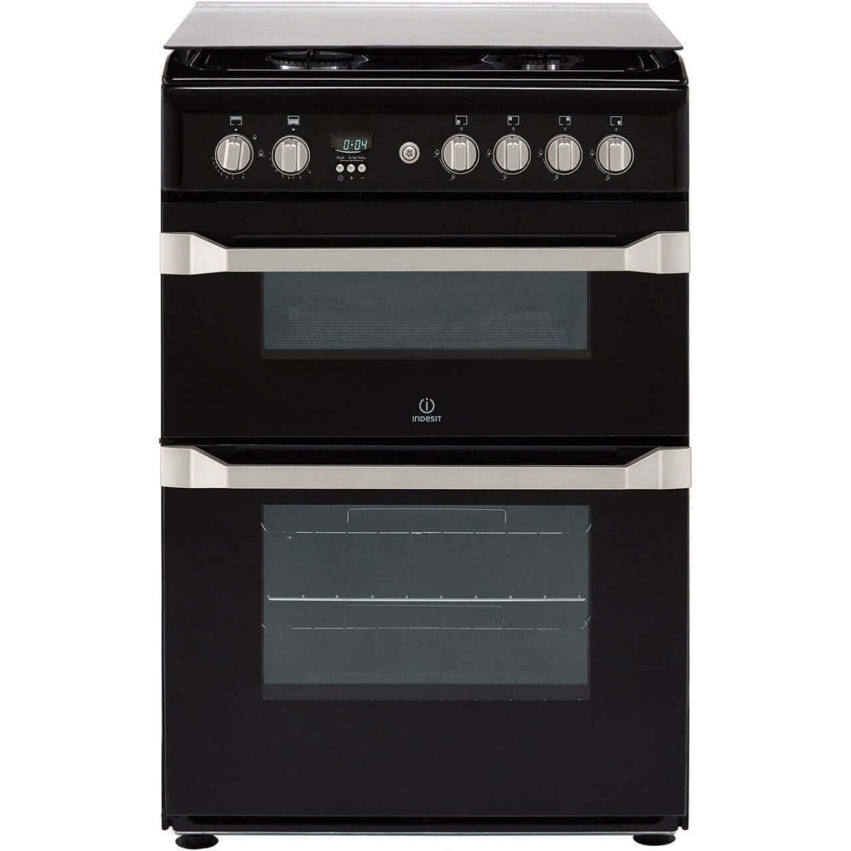 Indesit Advance ID60G2K Gas Cooker - Black - A Rated - Atlantic Electrics