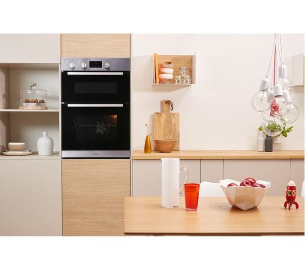 Indesit Aria IDD6340IX Built In Electric Double Oven - Stainless Steel - A/A Rated - Atlantic Electrics - 39478059237599 