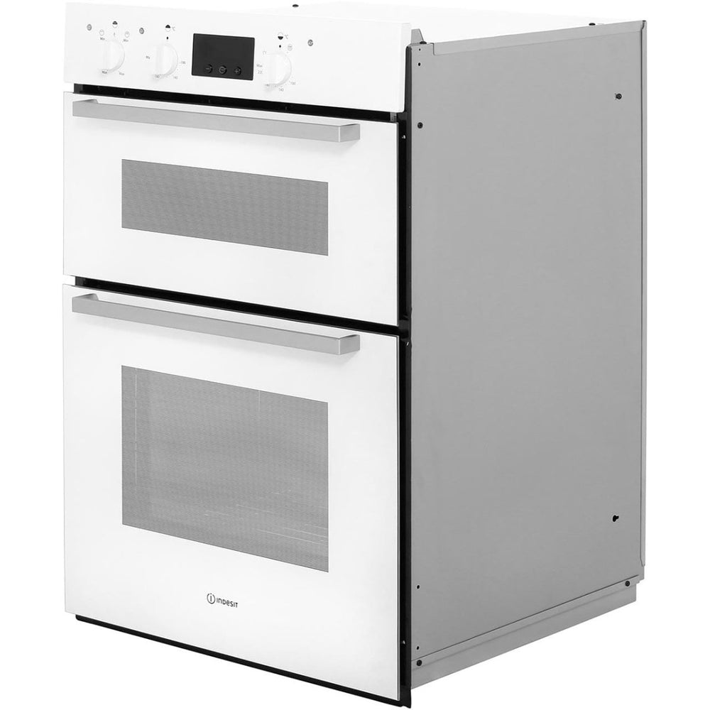 Indesit Aria IDD6340WH Built In Electric Double Oven - White - A/A Rated | Atlantic Electrics - 39478060875999 