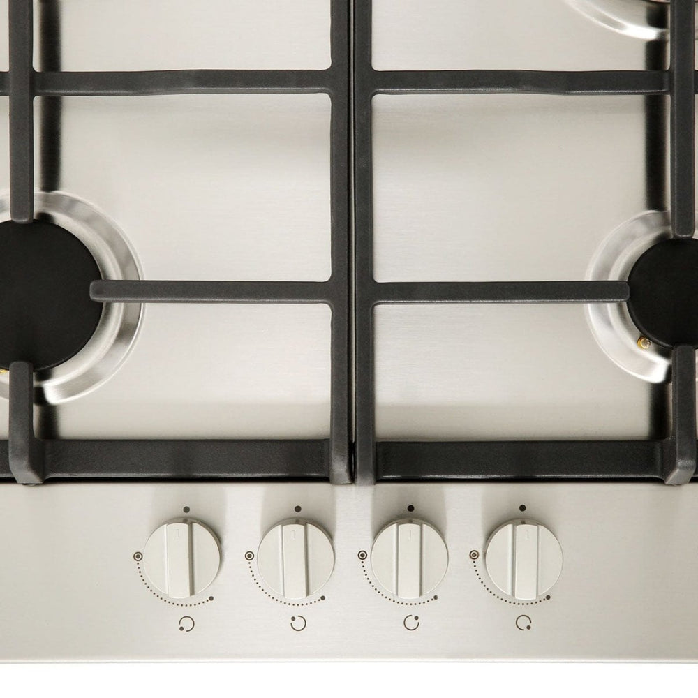 Indesit Aria THP641WIXI 59cm Gas Hob - Stainless Steel | Atlantic Electrics - 39478061629663 