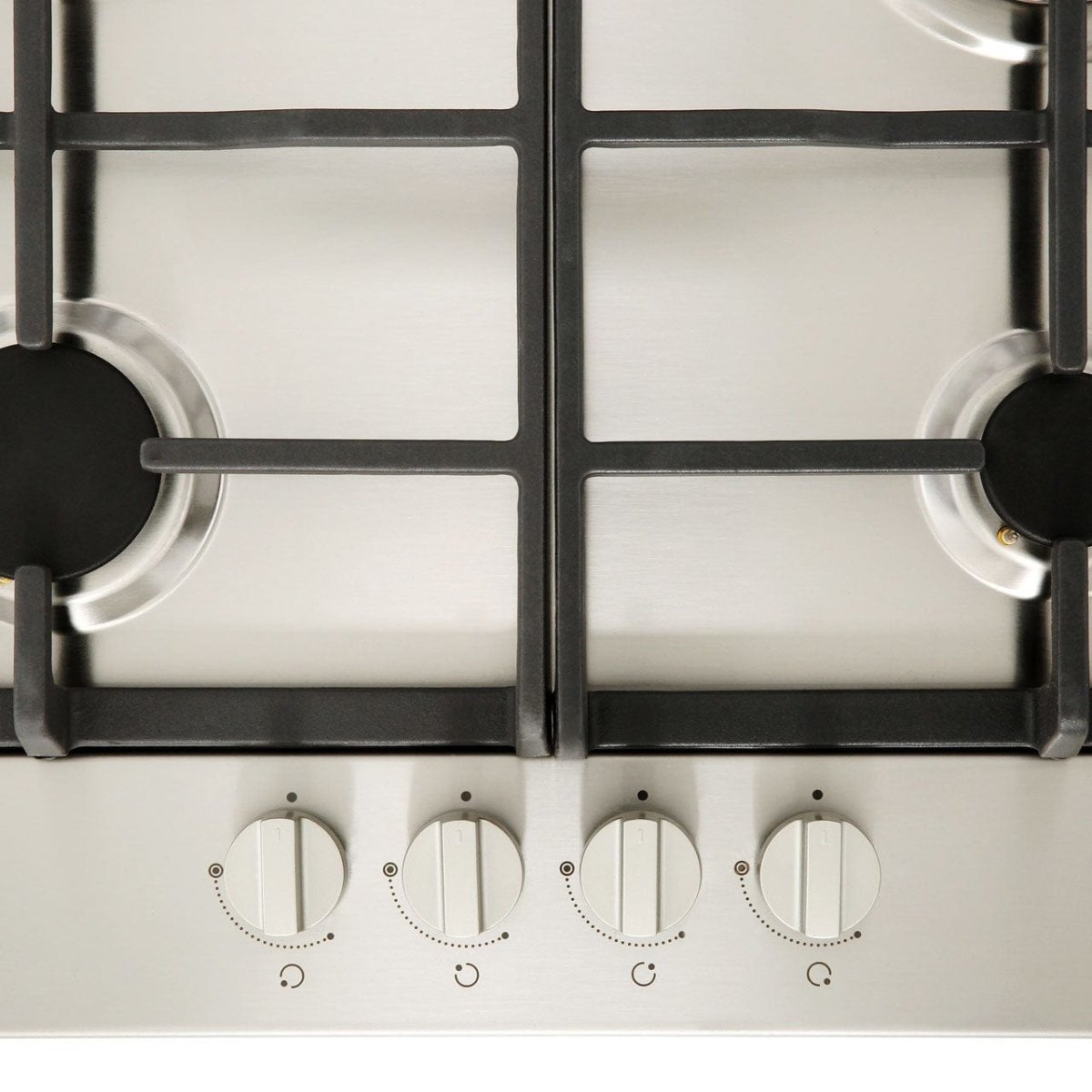 Indesit Aria THP641WIXI 59cm Gas Hob - Stainless Steel | Atlantic Electrics