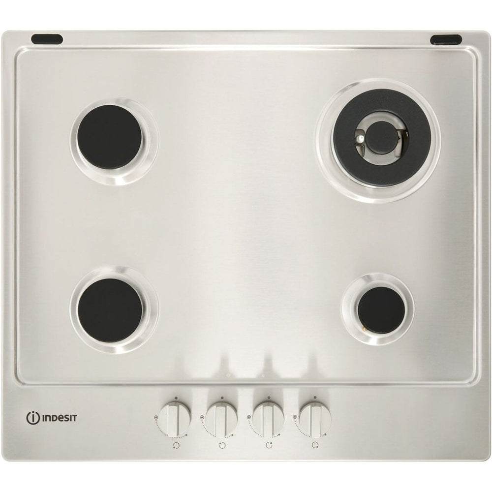 Indesit Aria THP641WIXI 59cm Gas Hob - Stainless Steel | Atlantic Electrics - 39478061564127 