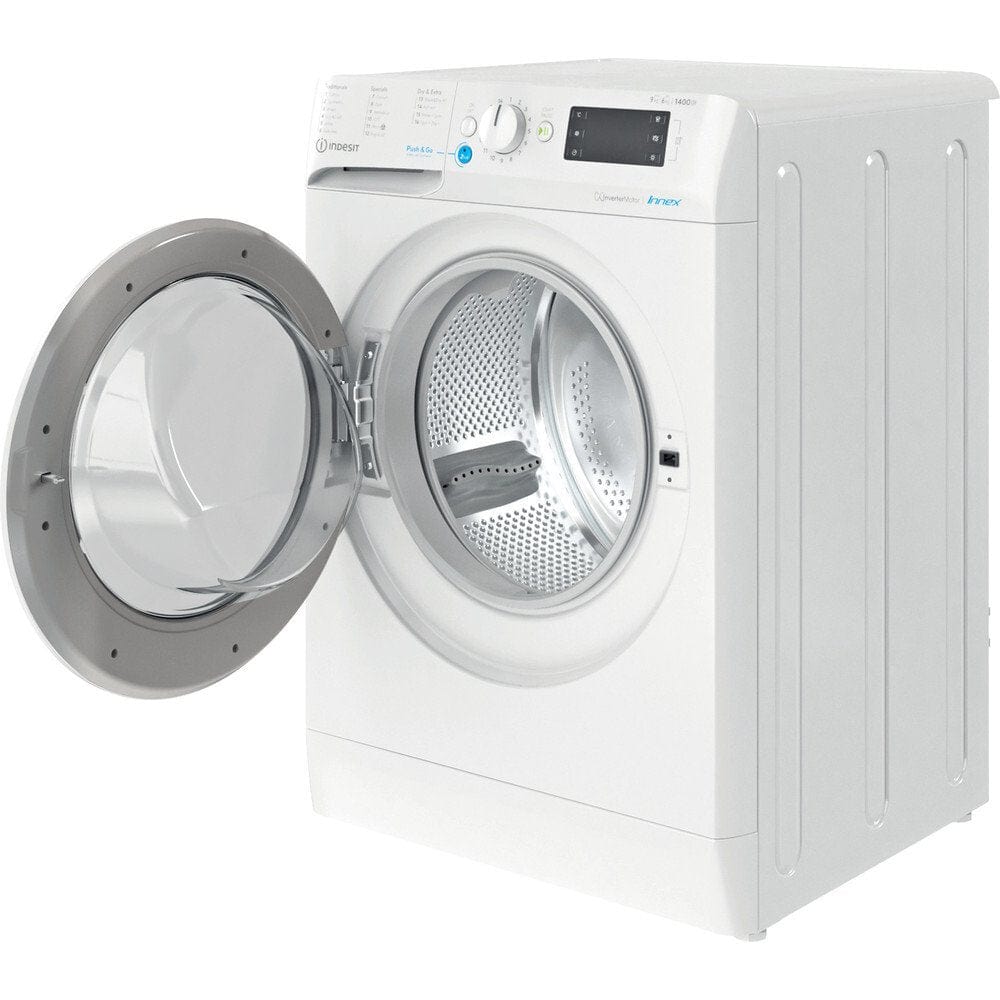 Indesit BDE96436XWUKN 9Kg / 6Kg Washer Dryer With 1400 Rpm - White - Atlantic Electrics - 39478069887199 
