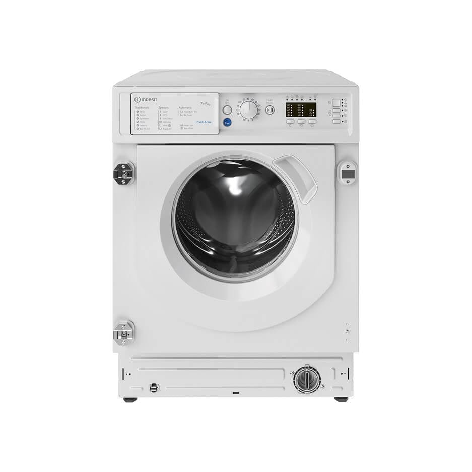 Indesit BIWDIL75125UKN Push&Go 7kg Wash 5kg Dry Integrated Washer Dryer | Atlantic Electrics - 39478066643167 
