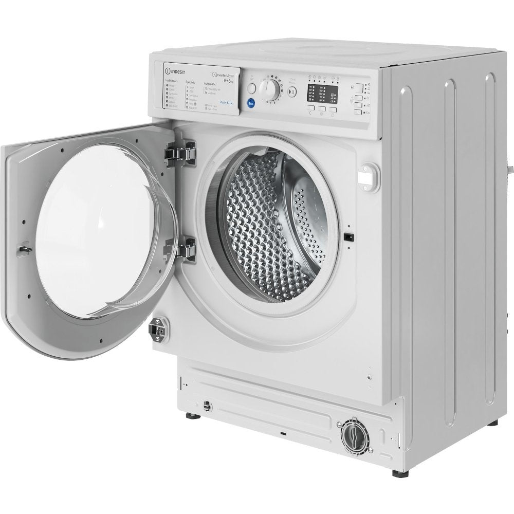 Indesit BIWDIL861284 8kg Wash 6kg Dry Integrated Washer Dryer With Quiet Inverter Motor | Atlantic Electrics - 39478069231839 