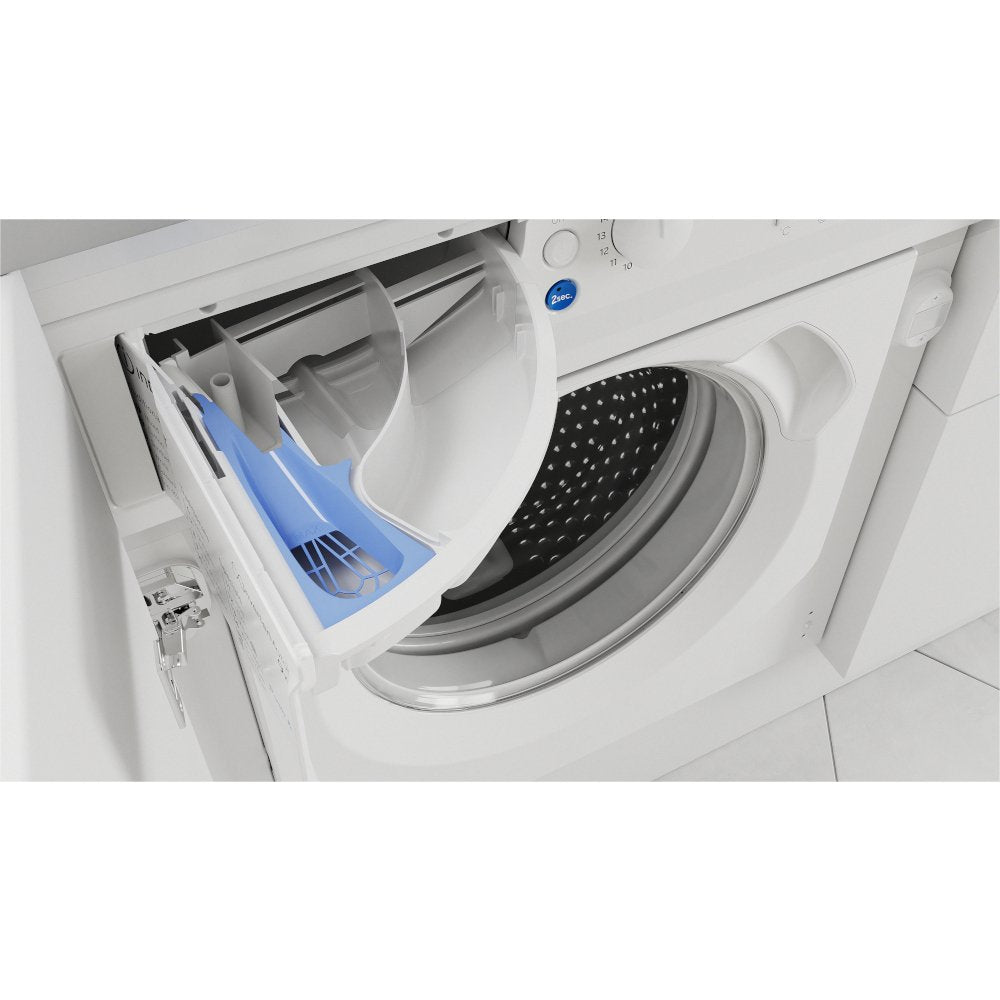 Indesit BIWDIL861485UK 8kg/6kg 1400rpm Integrated Washer Dryer - White | Atlantic Electrics