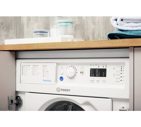 Indesit BIWMIL71252 Integrated 7Kg Washing Machine with 1200 rpm | Atlantic Electrics - 39478068314335 