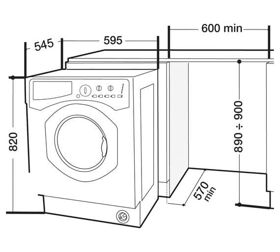 Indesit BIWMIL71252 Integrated 7Kg Washing Machine with 1200 rpm | Atlantic Electrics - 39478068445407 