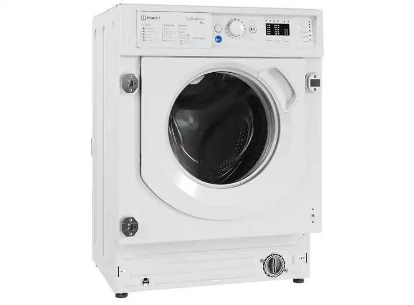 Indesit BIWMIL81485UK Integrated 8kg Washing Machine with 1400 rpm - White - Atlantic Electrics - 40452188340447 