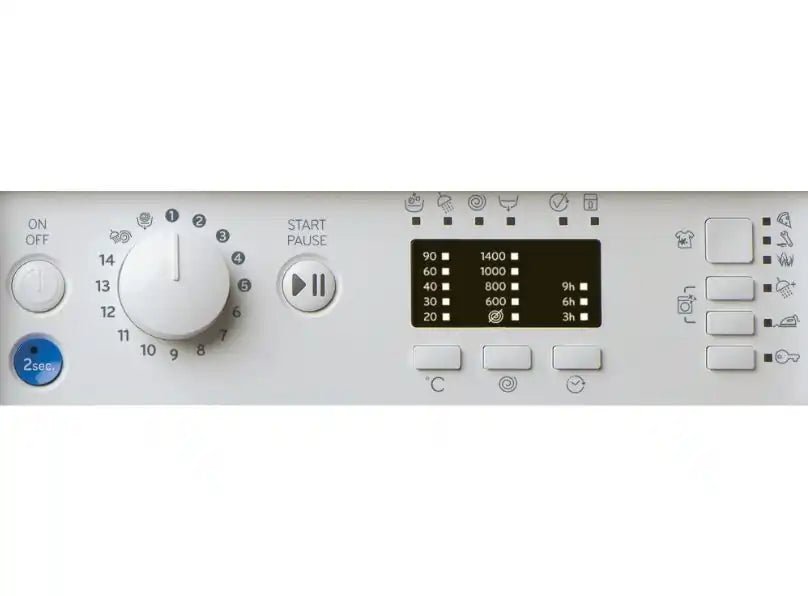 Indesit BIWMIL81485UK Integrated 8kg Washing Machine with 1400 rpm - White | Atlantic Electrics - 40452188438751 