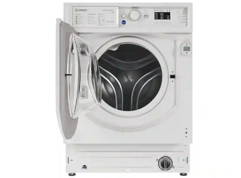 Indesit BIWMIL81485UK Integrated 8kg Washing Machine with 1400 rpm - White - Atlantic Electrics - 40452188373215 