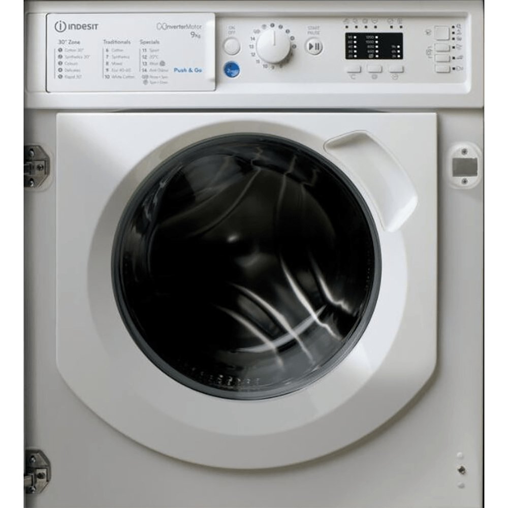 Indesit BIWMIL91484 9kg 1400rpm Integrated Washing Machine - White - Atlantic Electrics - 39478067527903 