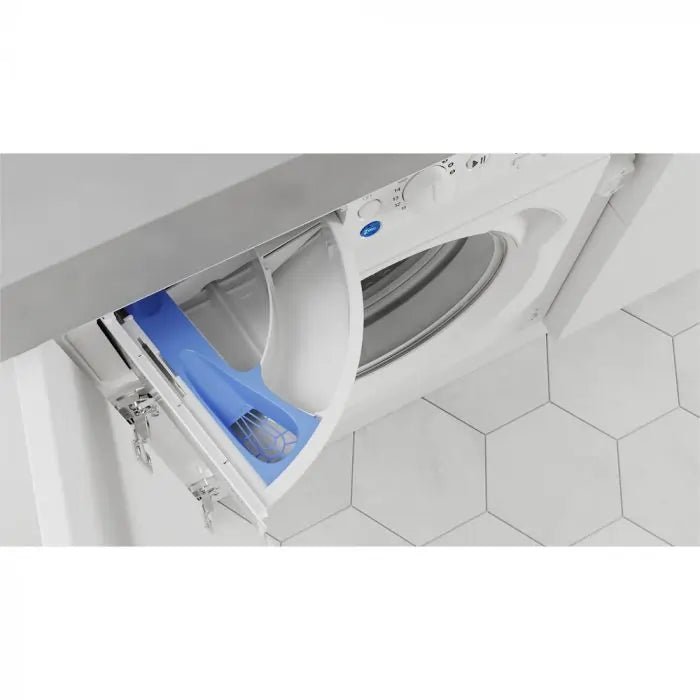 Indesit BIWMIL91485UK 9kg 1400rpm Integrated Washing Machine - White | Atlantic Electrics - 40598280306911 