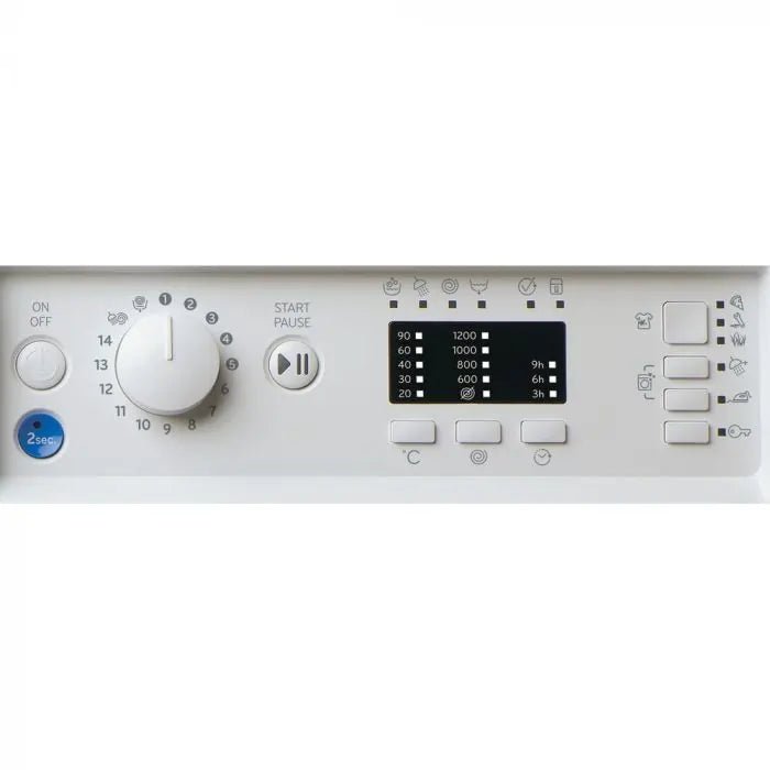 Indesit BIWMIL91485UK 9kg 1400rpm Integrated Washing Machine - White | Atlantic Electrics - 40598280274143 