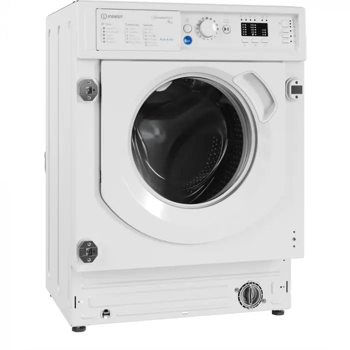 Indesit BIWMIL91485UK 9kg 1400rpm Integrated Washing Machine - White - Atlantic Electrics - 40598280110303 
