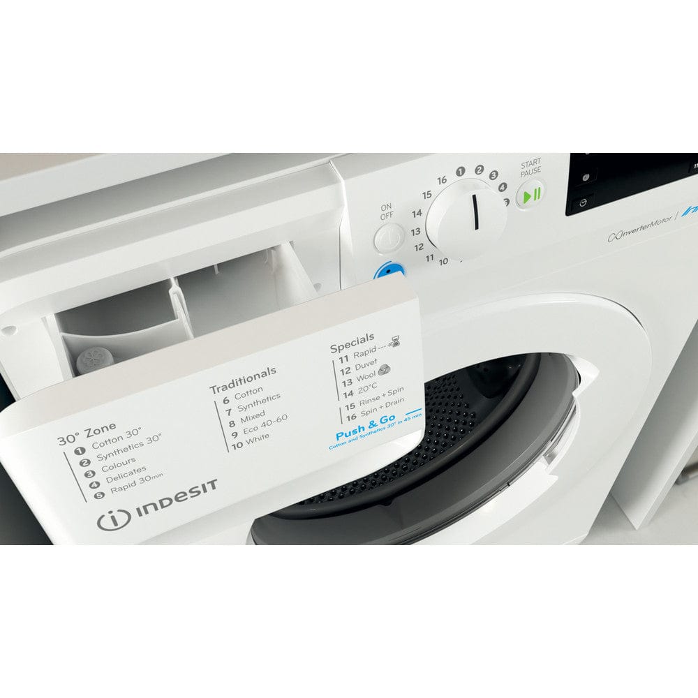 Indesit BWE101685XWUKN Washing Machine 10Kg 1600Rpm White | Atlantic Electrics - 39478067265759 