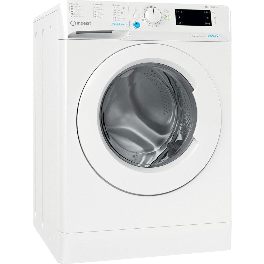 Indesit BWE101685XWUKN Washing Machine 10Kg 1600Rpm White | Atlantic Electrics - 39478067200223 