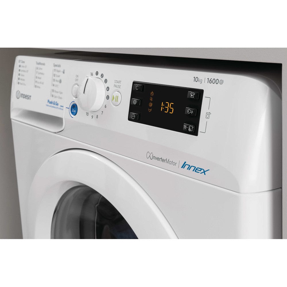Indesit BWE101685XWUKN Washing Machine 10Kg 1600Rpm White | Atlantic Electrics - 39478067298527 