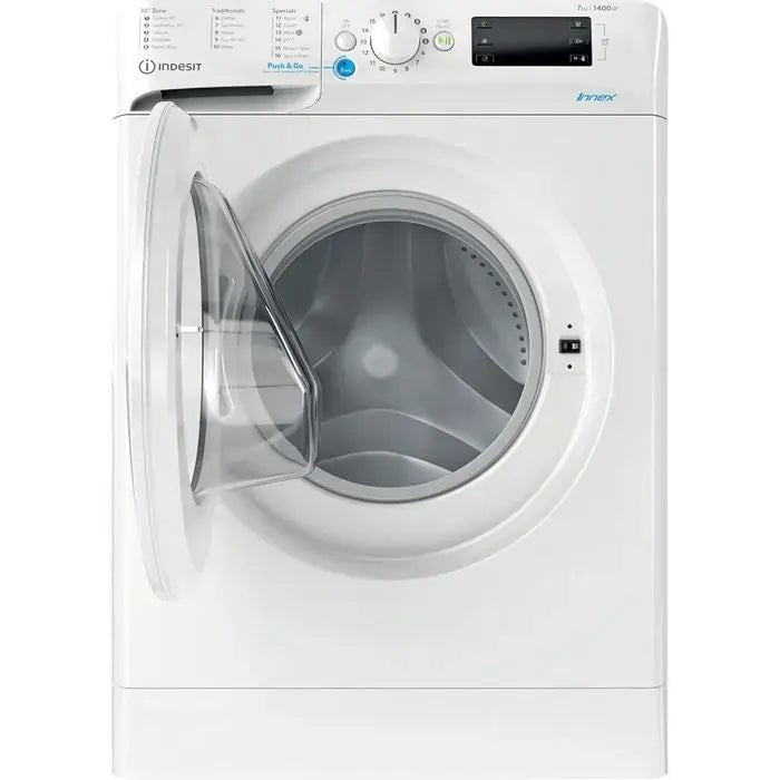 Indesit BWE71452WUKN 7Kg Washing Machine with 1400 rpm White A+++ Rated | Atlantic Electrics - 41355711938783 