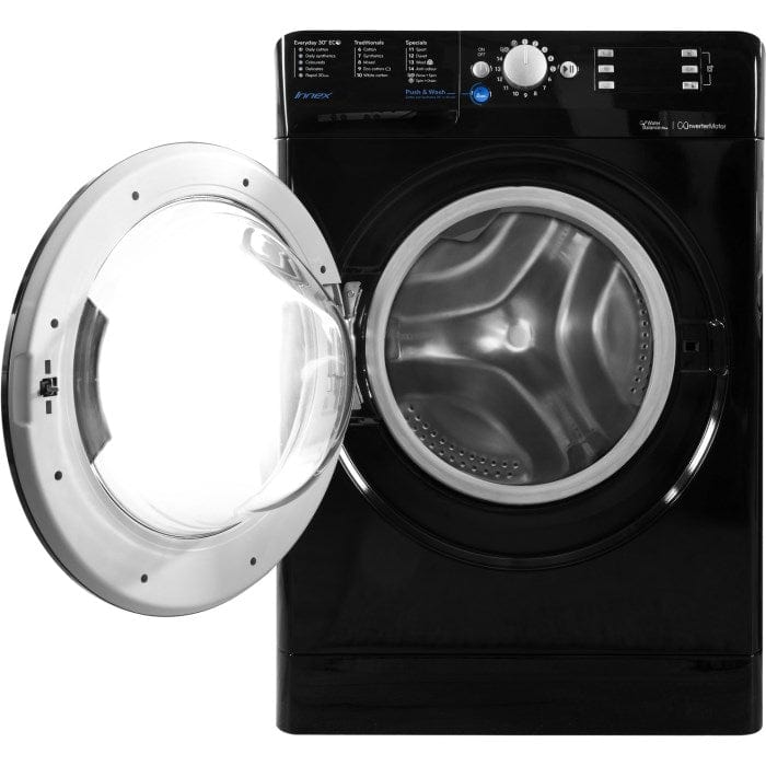Indesit BWE91484XK 9Kg Washing Machine with 1400 rpm - Black - Atlantic Electrics - 39478067855583 