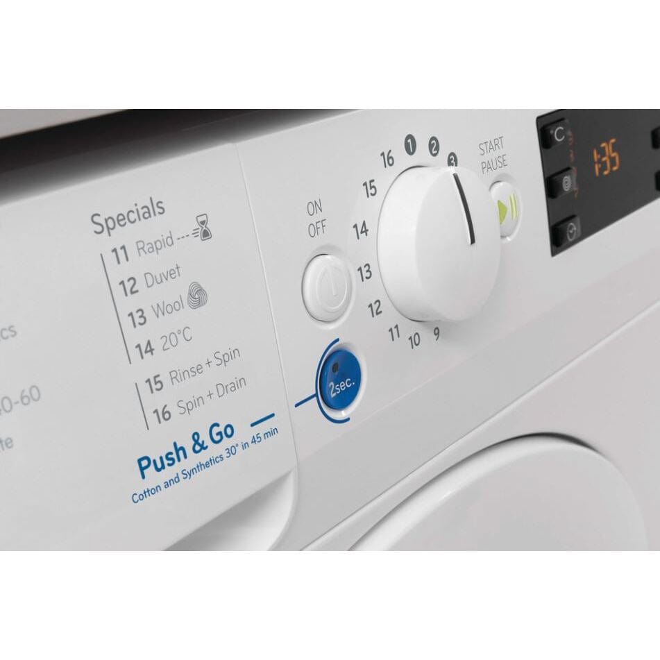 Indesit BWE91485XWUKN 9Kg Washing Machine with 1400 rpm - White - Atlantic Electrics - 39478071165151 