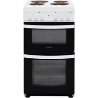 Thumbnail Indesit Cloe ID5E92KMW 50cm Electric Cooker with Solid Plate Hob - 39478071099615