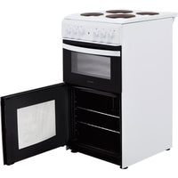 Thumbnail Indesit Cloe ID5E92KMW 50cm Electric Cooker with Solid Plate Hob - 39478071263455