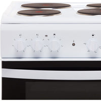 Thumbnail Indesit Cloe ID5E92KMW 50cm Electric Cooker with Solid Plate Hob - 39478071328991