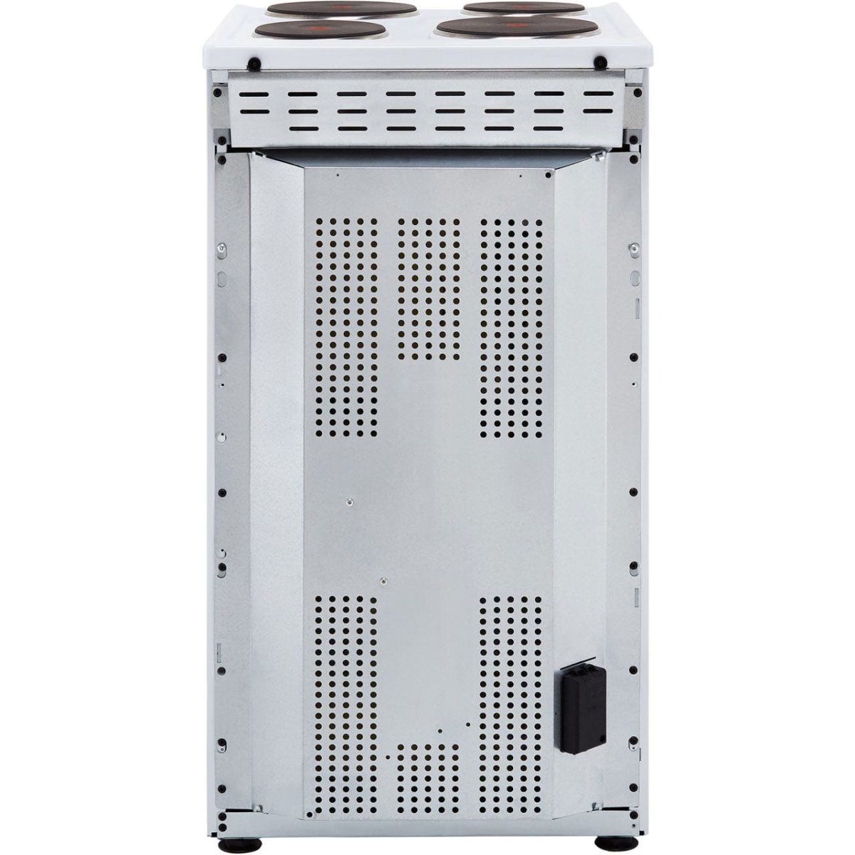 Indesit Cloe ID5E92KMW 50cm Electric Cooker with Solid Plate Hob - White - A Rated | Atlantic Electrics