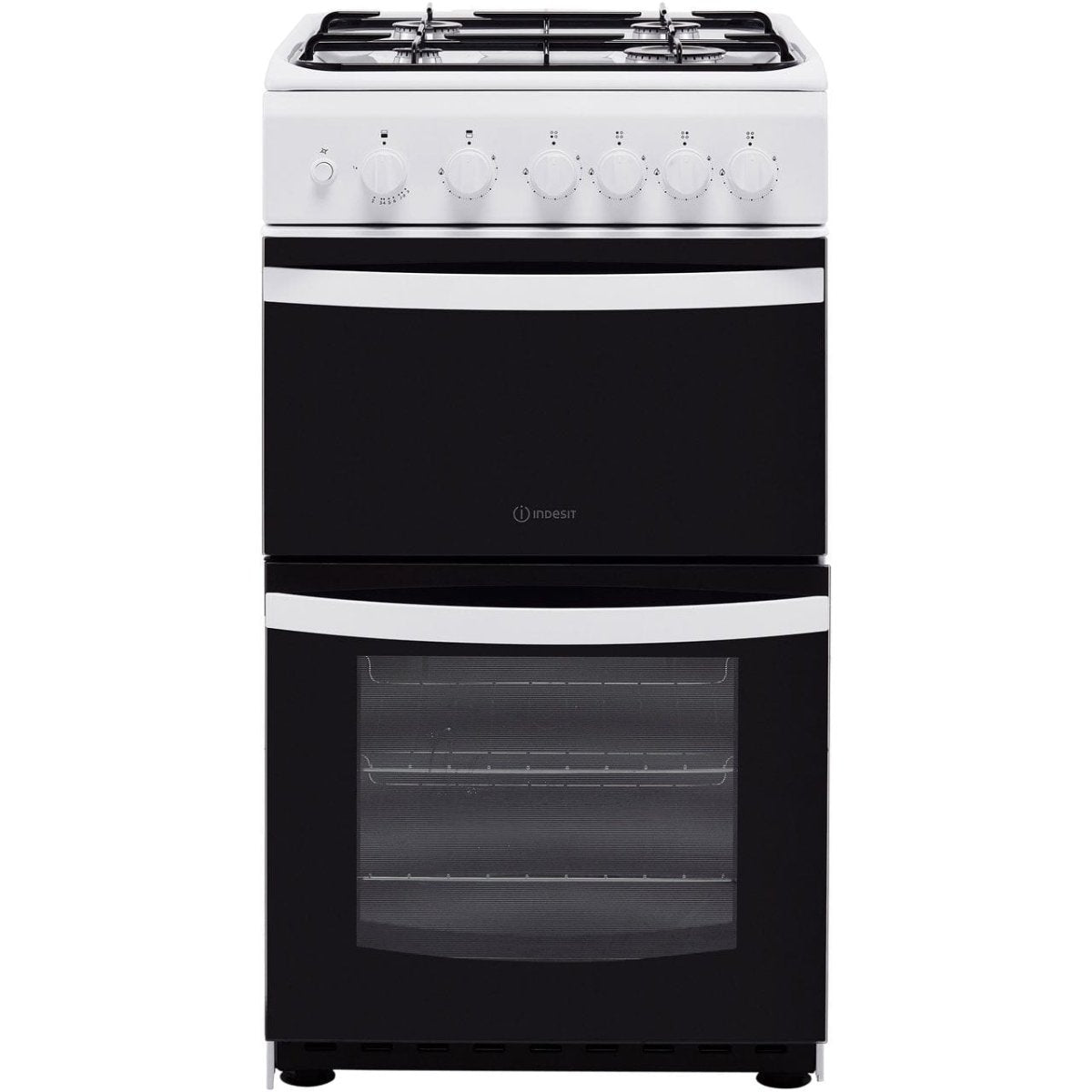 Indesit Cloe ID5G00KMW 50cm Gas Cooker with Full Width Gas Grill - White - A Rated | Atlantic Electrics