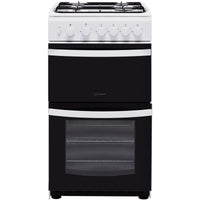 Thumbnail Indesit Cloe ID5G00KMW 50cm Gas Cooker with Full Width Gas Grill - 39478073426143