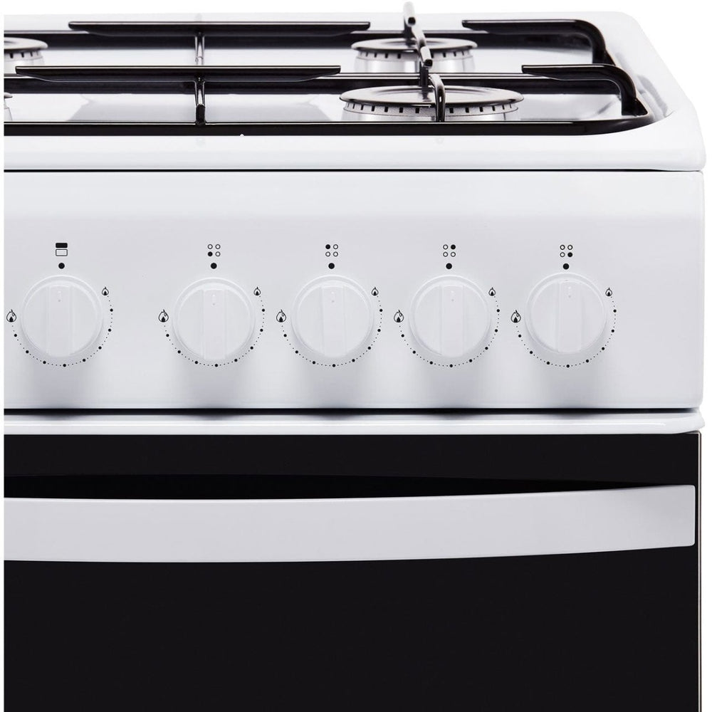 Indesit Cloe ID5G00KMW 50cm Gas Cooker with Full Width Gas Grill - White - A Rated | Atlantic Electrics - 39478073589983 