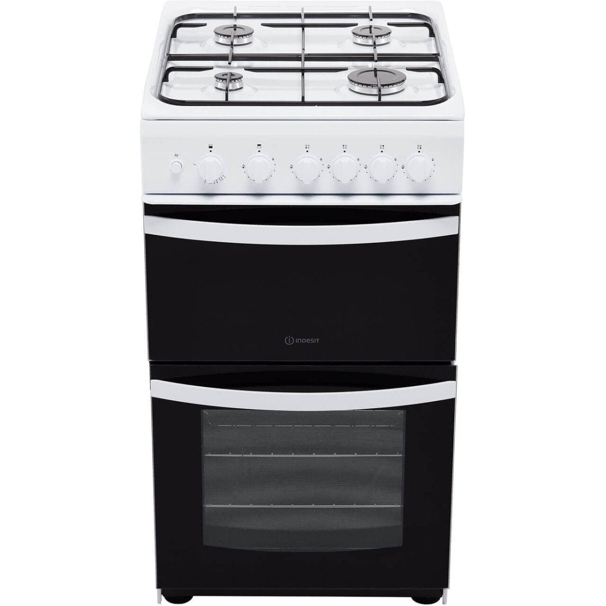 Indesit Cloe ID5G00KMW 50cm Gas Cooker with Full Width Gas Grill - White - A Rated | Atlantic Electrics