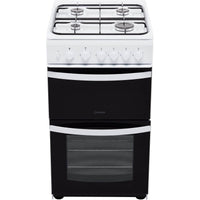 Thumbnail Indesit Cloe ID5G00KMW 50cm Gas Cooker with Full Width Gas Grill - 39478073360607