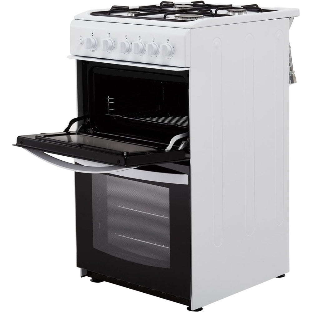 Indesit Cloe ID5G00KMW 50cm Gas Cooker with Full Width Gas Grill - White - A Rated | Atlantic Electrics - 39478073491679 