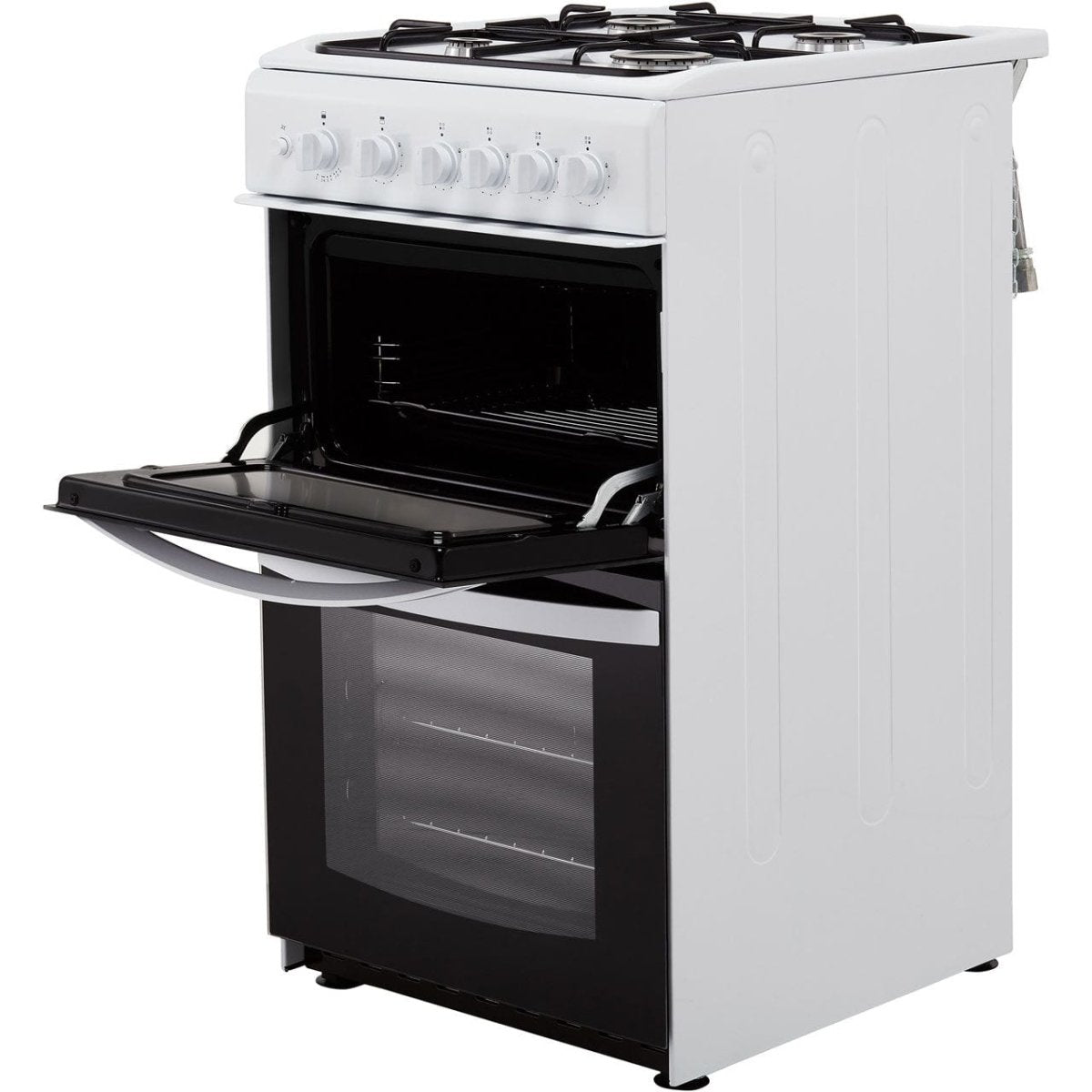 Indesit Cloe ID5G00KMW 50cm Gas Cooker with Full Width Gas Grill - White - A Rated | Atlantic Electrics