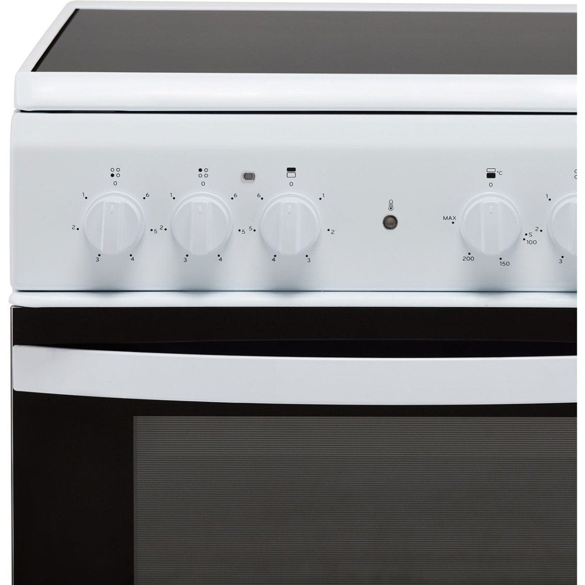 Indesit Cloe ID5V92KMW Twin Cavity Electric Cooker with Ceramic Hob - White - A Rated | Atlantic Electrics