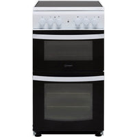 Thumbnail Indesit Cloe ID5V92KMW Twin Cavity Electric Cooker with Ceramic Hob - 39478072803551