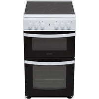 Thumbnail Indesit Cloe ID5V92KMW Twin Cavity Electric Cooker with Ceramic Hob - 39478072836319