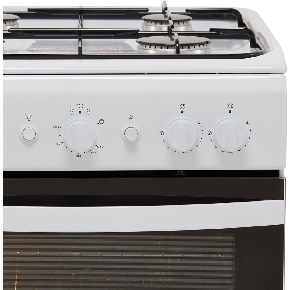 Indesit Cloe IS5G1KMW 50cm Gas Cooker - White - A Rated - Atlantic Electrics - 39478074212575 