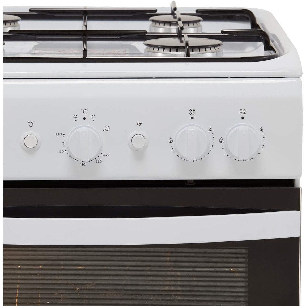 Indesit Cloe IS5G1KMW 50cm Gas Cooker - White - A Rated | Atlantic Electrics