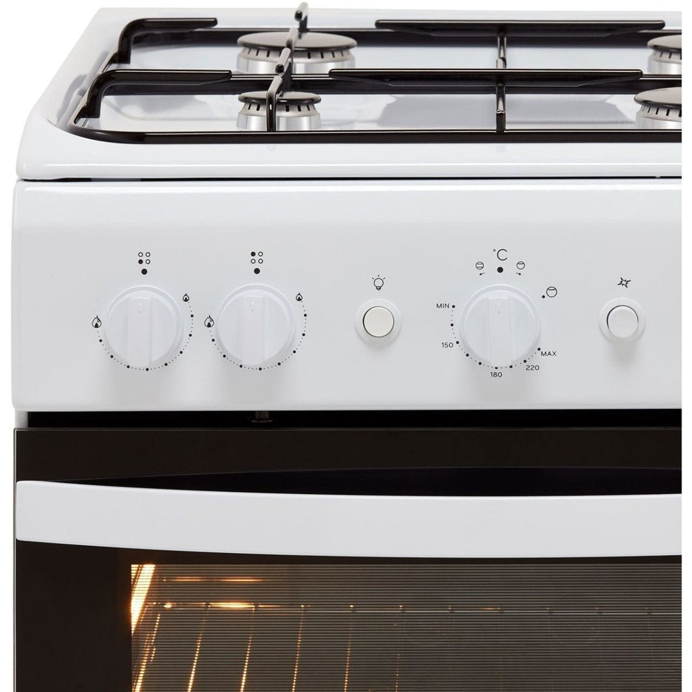 Indesit Cloe IS5G1KMW 50cm Gas Cooker - White - A Rated - Atlantic Electrics - 39478074048735 