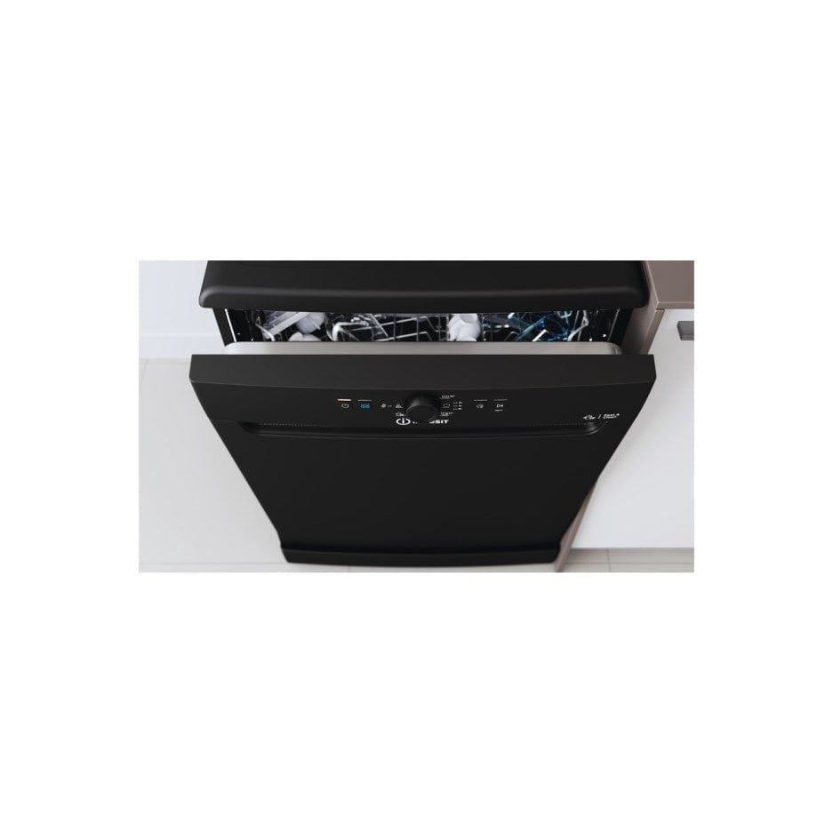 Indesit DFE1B19B Freestanding Dishwasher 13 place Black - Atlantic Electrics - 39478074769631 