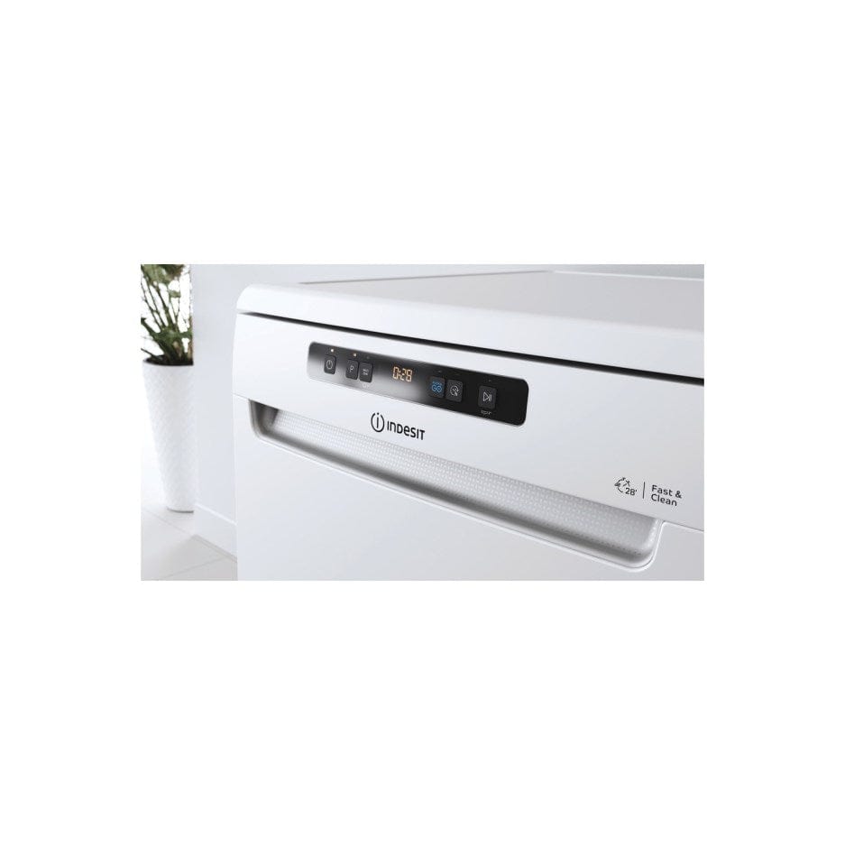 Indesit DFO3T133FUK 14 place settings Freetanding Dishwasher - White | Atlantic Electrics - 39478077292767 