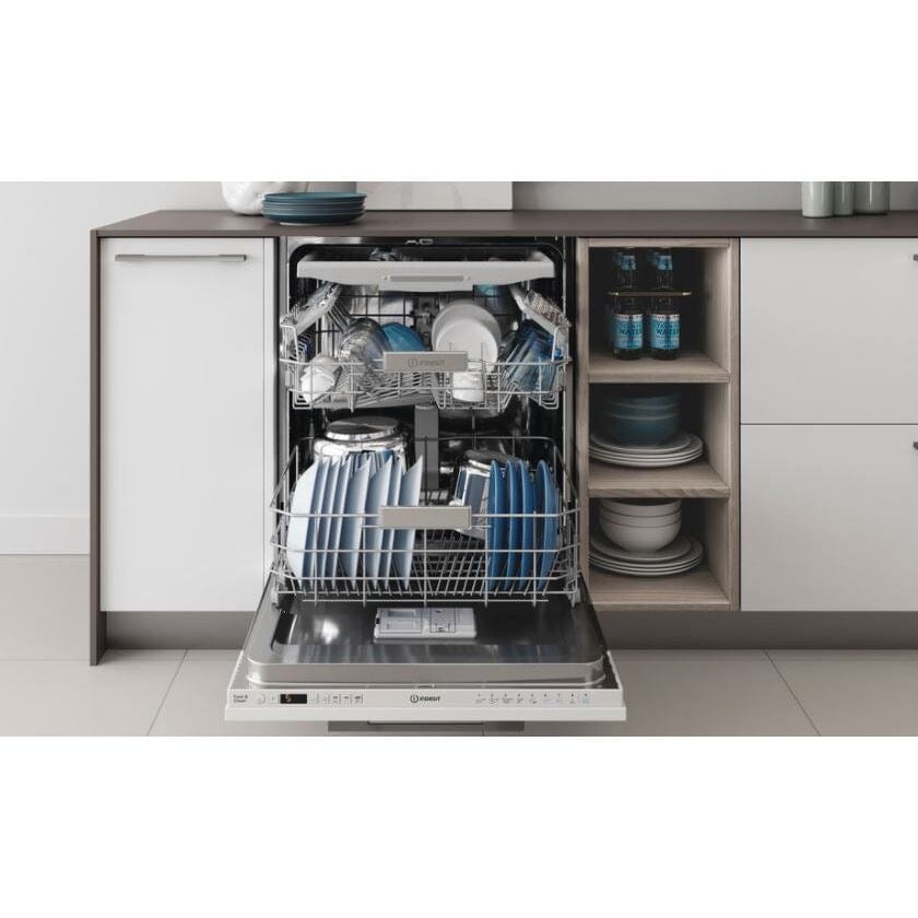 Indesit DIO3T131FEUK 14 Place Fully Integrated Dishwasher With Cutlery Tray | Atlantic Electrics - 39478079226079 