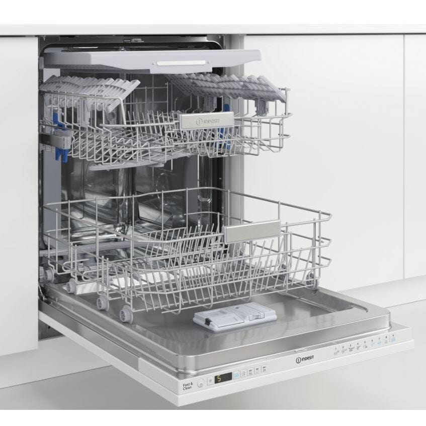 Indesit DIO3T131FEUK 14 Place Fully Integrated Dishwasher With Cutlery Tray - Atlantic Electrics - 39478079324383 