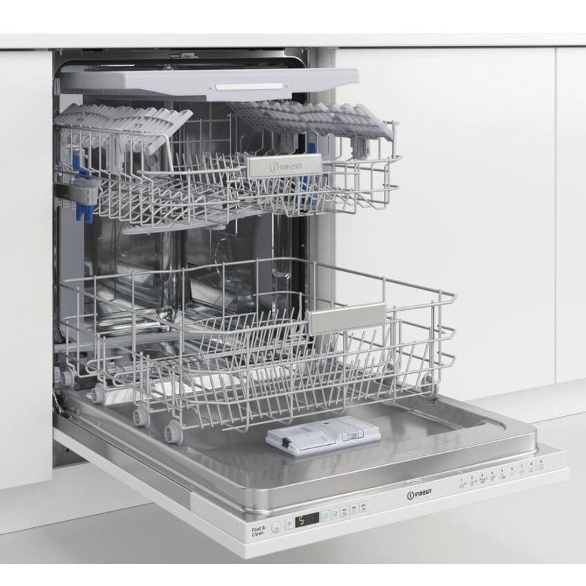 Indesit DIO3T131FEUK 14 Place Fully Integrated Dishwasher With Cutlery Tray | Atlantic Electrics - 39478079324383 