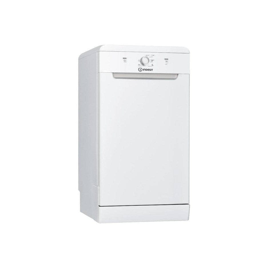 Indesit DSFE1B10 10 Place setting capacity Slimline Dishwasher - White - Atlantic Electrics - 39478078177503 