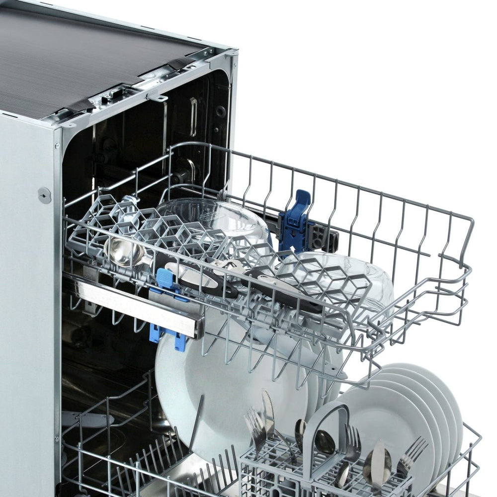 INDESIT DSIE2B10 10 Place Slimline Fully Integrated Dishwasher with Quick Wash - White - Atlantic Electrics - 39478076801247 
