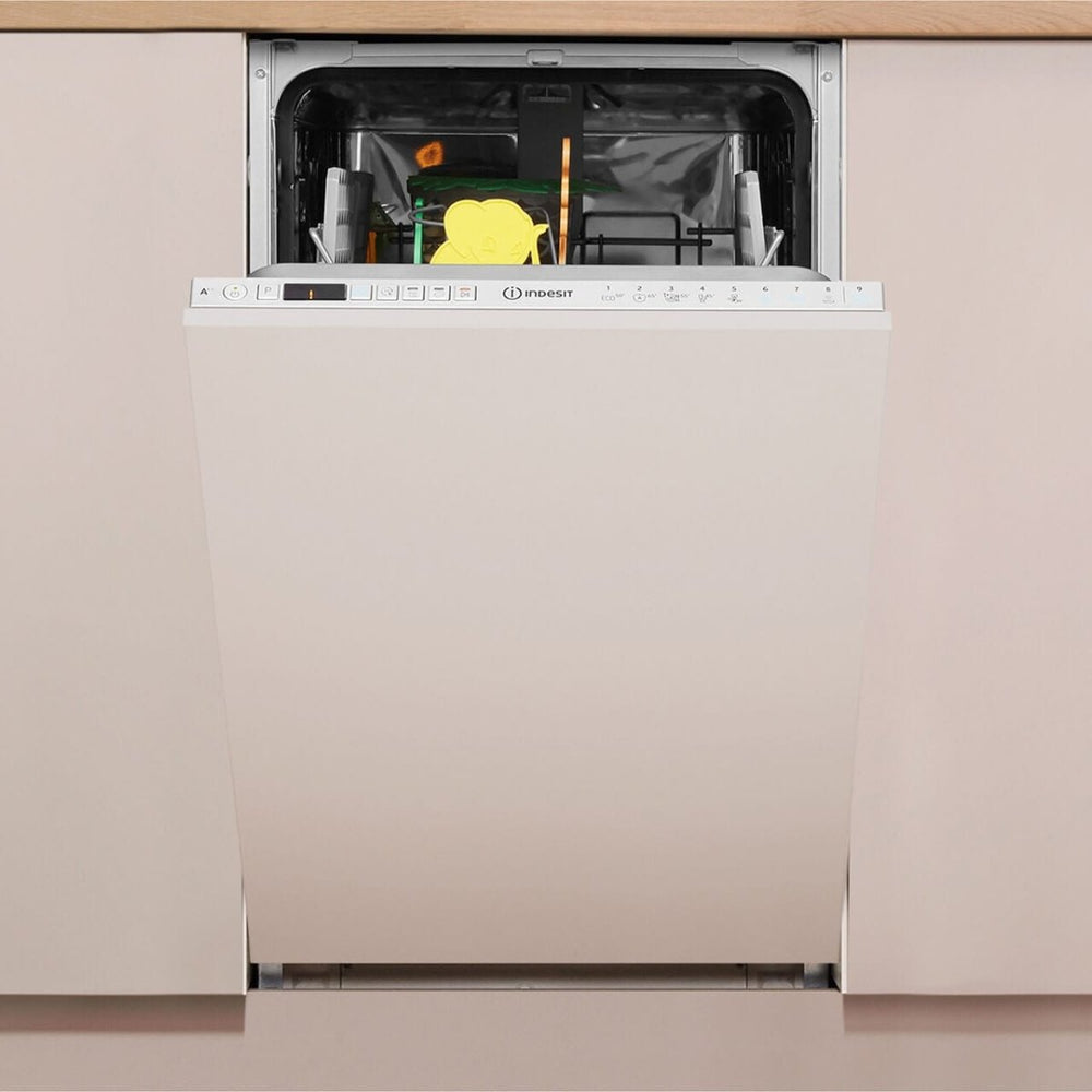 Indesit DSIO3T224EZUK Fully Integrated Slimline Dishwasher - Silver Control Panel with Fixed Door Fixing Kit - A++ Rated | Atlantic Electrics - 39478077620447 